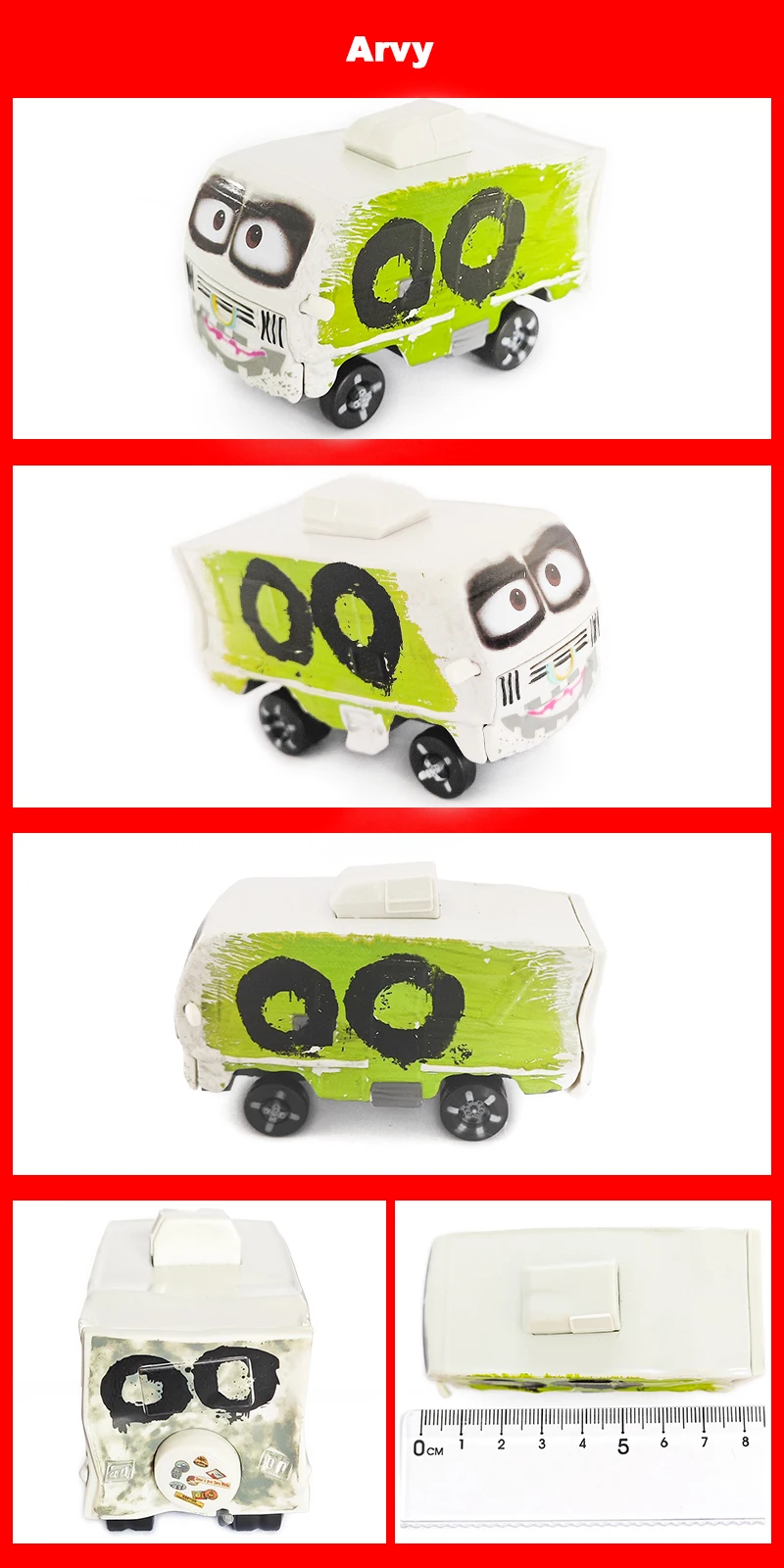 Original Pixar Cars 3 Anime Figure School Bus Cartoon Model Cars 1:55 Metal Die Casting Alloy Cars Child Toys Birthday Gifts