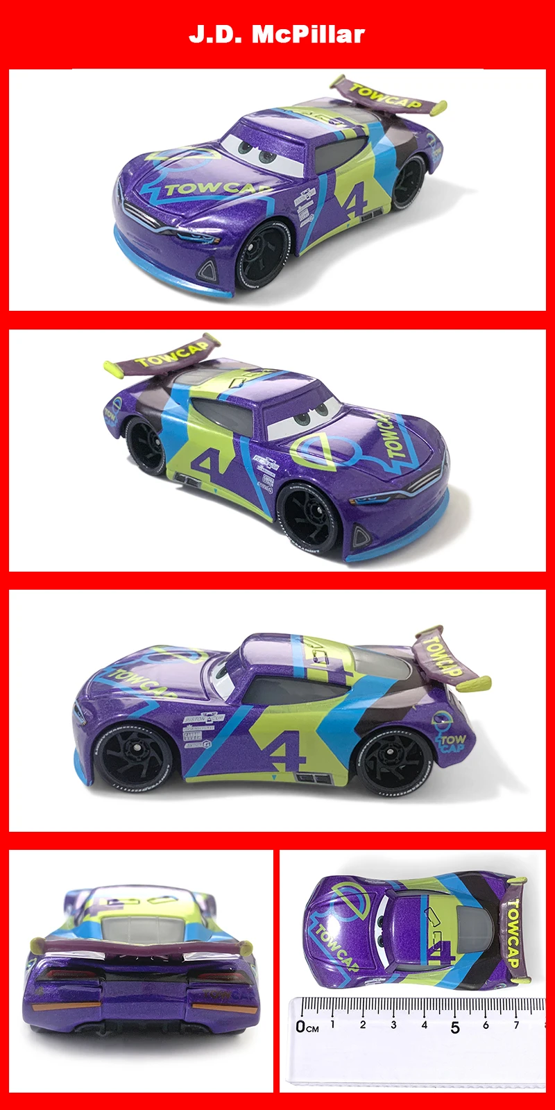 Original Pixar Cars 3 Anime Figure School Bus Cartoon Model Cars 1:55 Metal Die Casting Alloy Cars Child Toys Birthday Gifts