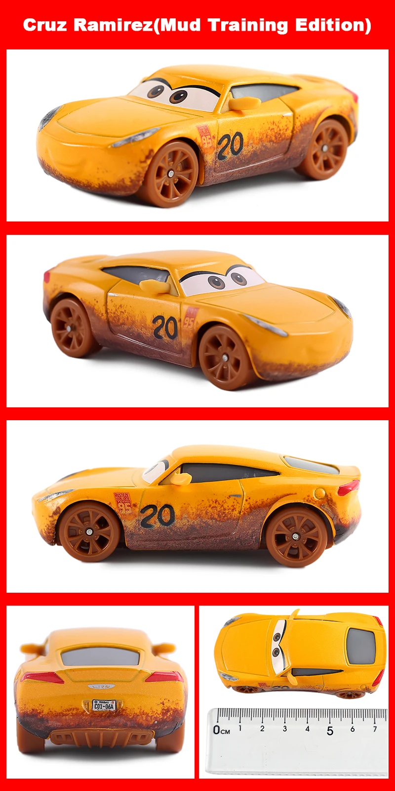Original Pixar Cars 3 Anime Figure School Bus Cartoon Model Cars 1:55 Metal Die Casting Alloy Cars Child Toys Birthday Gifts