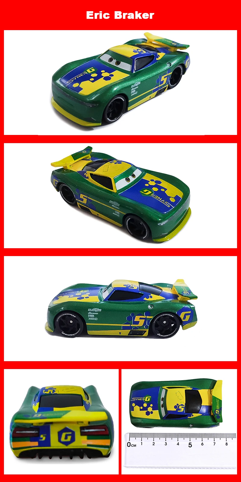 Original Pixar Cars 3 Anime Figure School Bus Cartoon Model Cars 1:55 Metal Die Casting Alloy Cars Child Toys Birthday Gifts