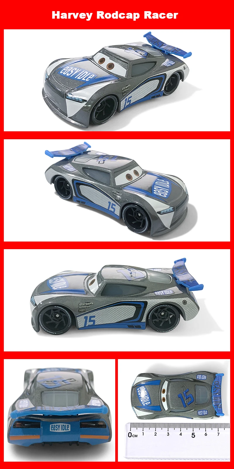 Original Pixar Cars 3 Anime Figure School Bus Cartoon Model Cars 1:55 Metal Die Casting Alloy Cars Child Toys Birthday Gifts