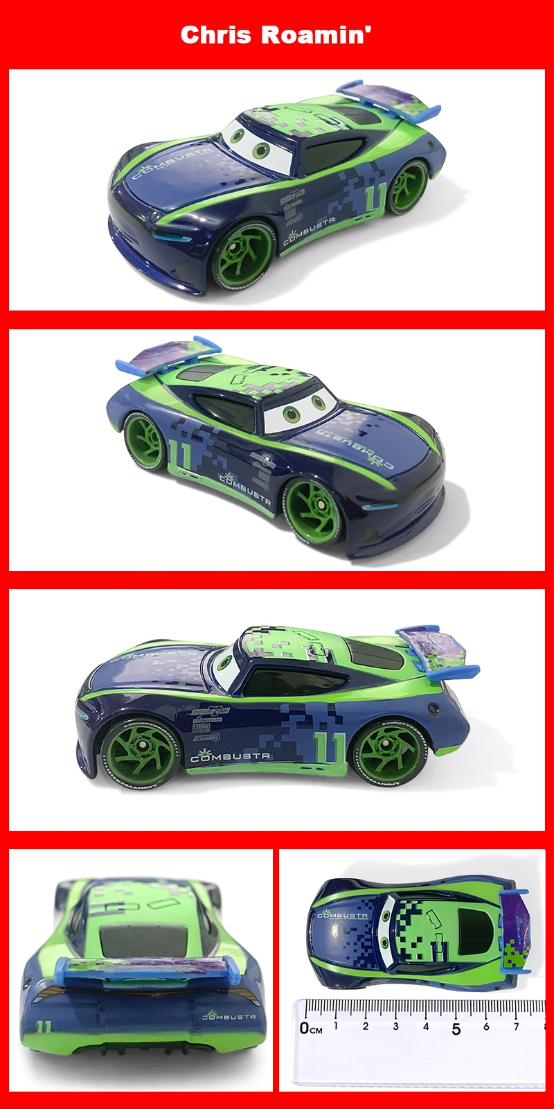 Original Pixar Cars 3 Anime Figure School Bus Cartoon Model Cars 1:55 Metal Die Casting Alloy Cars Child Toys Birthday Gifts