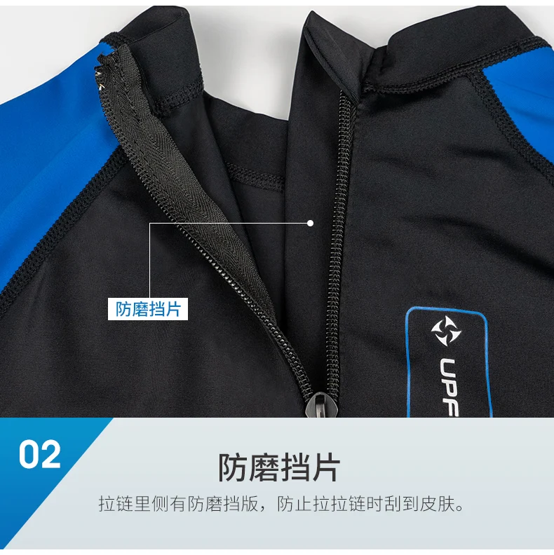 UPF50+Full Body Rash Guard Dive Skins Wetsuit Swimsuit, Sun UV Protection Long Sleeve One Piece Swimming Snorkeling Body Suit