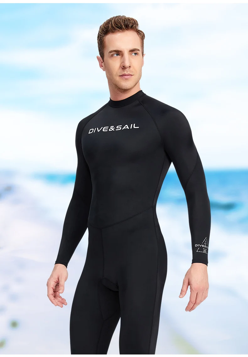 UPF50+Full Body Rash Guard Dive Skins Wetsuit Swimsuit, Sun UV Protection Long Sleeve One Piece Swimming Snorkeling Body Suit