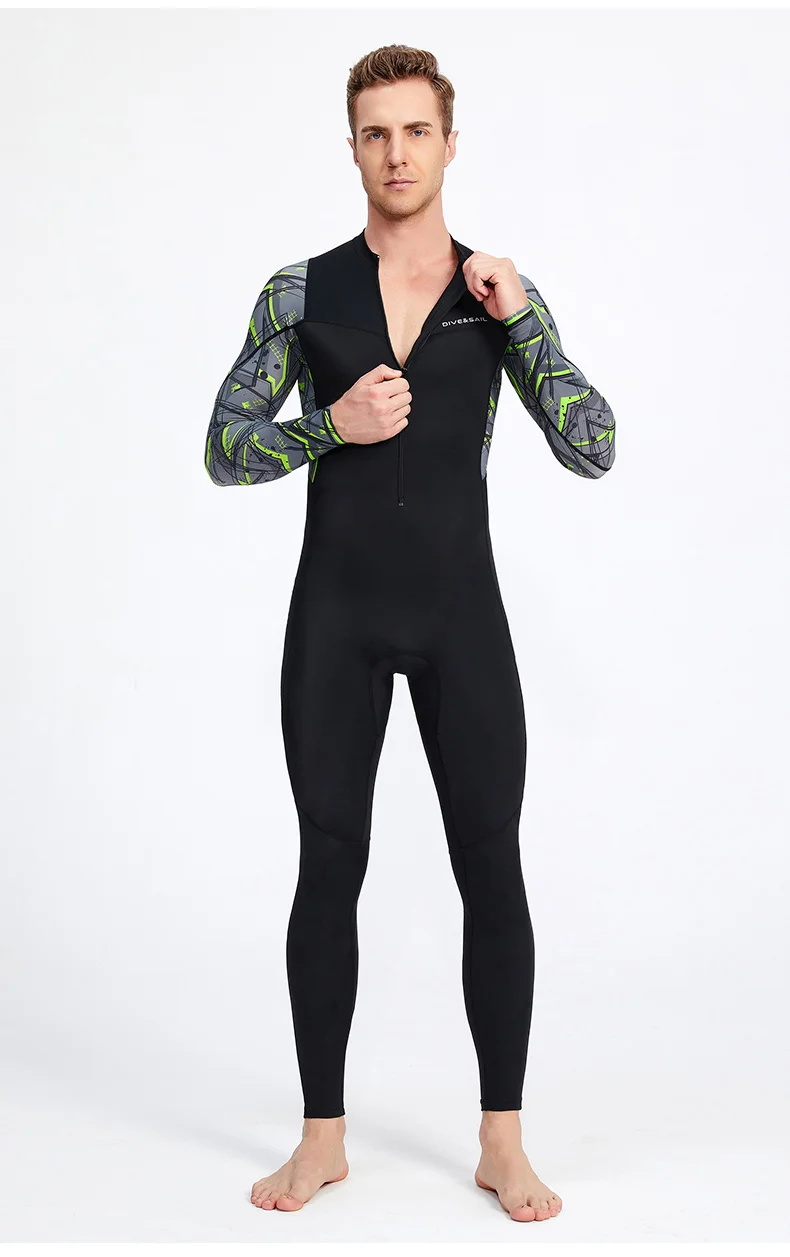 UPF50+Full Body Rash Guard Dive Skins Wetsuit Swimsuit, Sun UV Protection Long Sleeve One Piece Swimming Snorkeling Body Suit