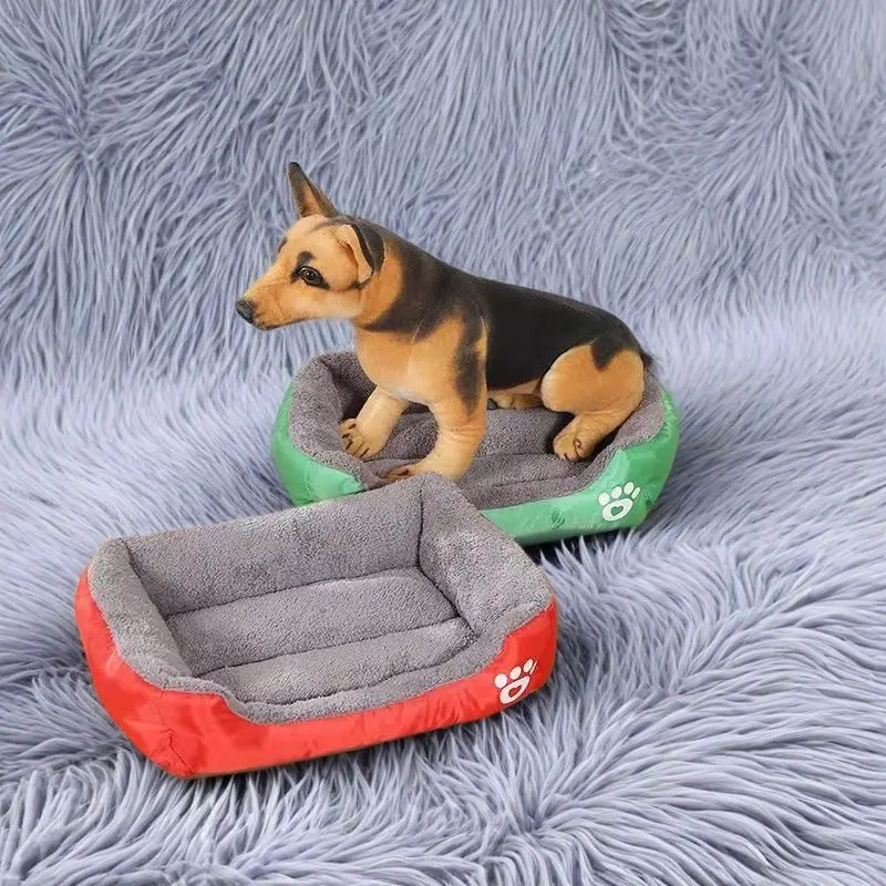 Classical pet Mat Fashion Dog Kennel Bed House Breathable Cotton Soft Cat Nest Dog Warm Bed for Small Medium Dog