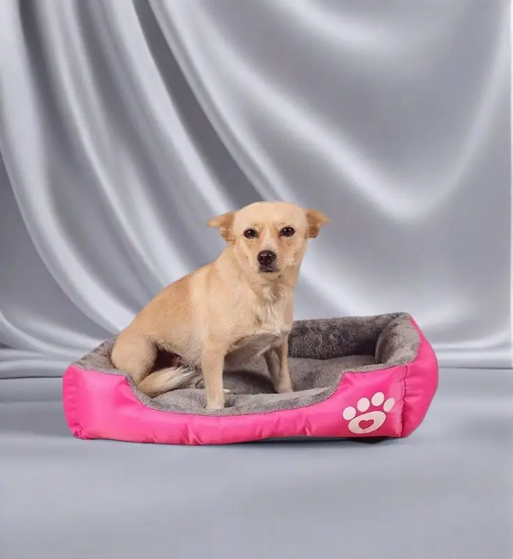 Classical pet Mat Fashion Dog Kennel Bed House Breathable Cotton Soft Cat Nest Dog Warm Bed for Small Medium Dog