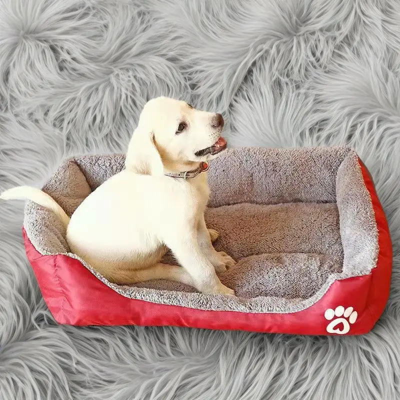 Classical pet Mat Fashion Dog Kennel Bed House Breathable Cotton Soft Cat Nest Dog Warm Bed for Small Medium Dog