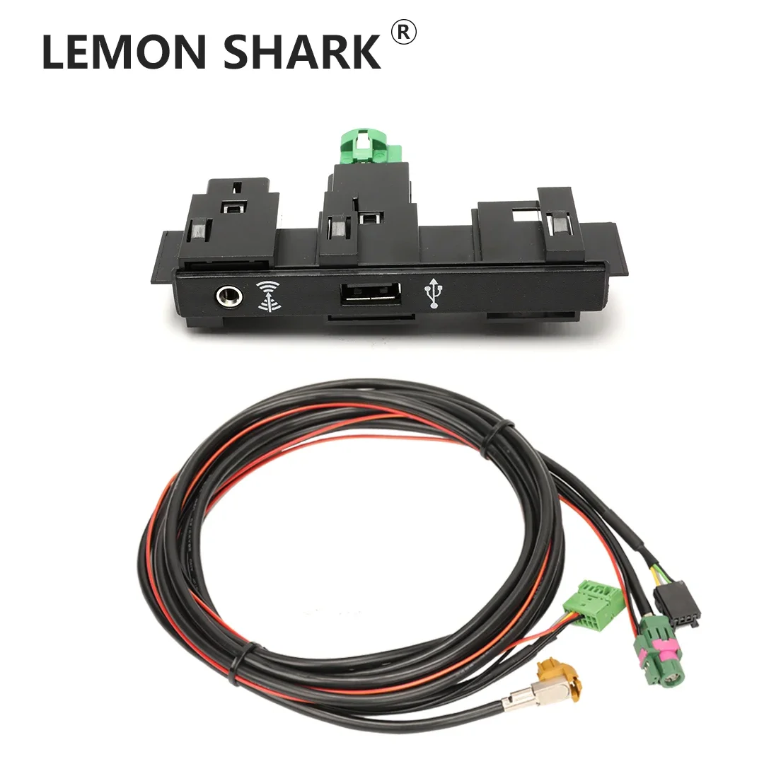 5Q0035726E For VW MQB Touran 5T Tiguan MK2 CarPlay MDI USB AMI AUX Install Plug Socket Switch Button Harness