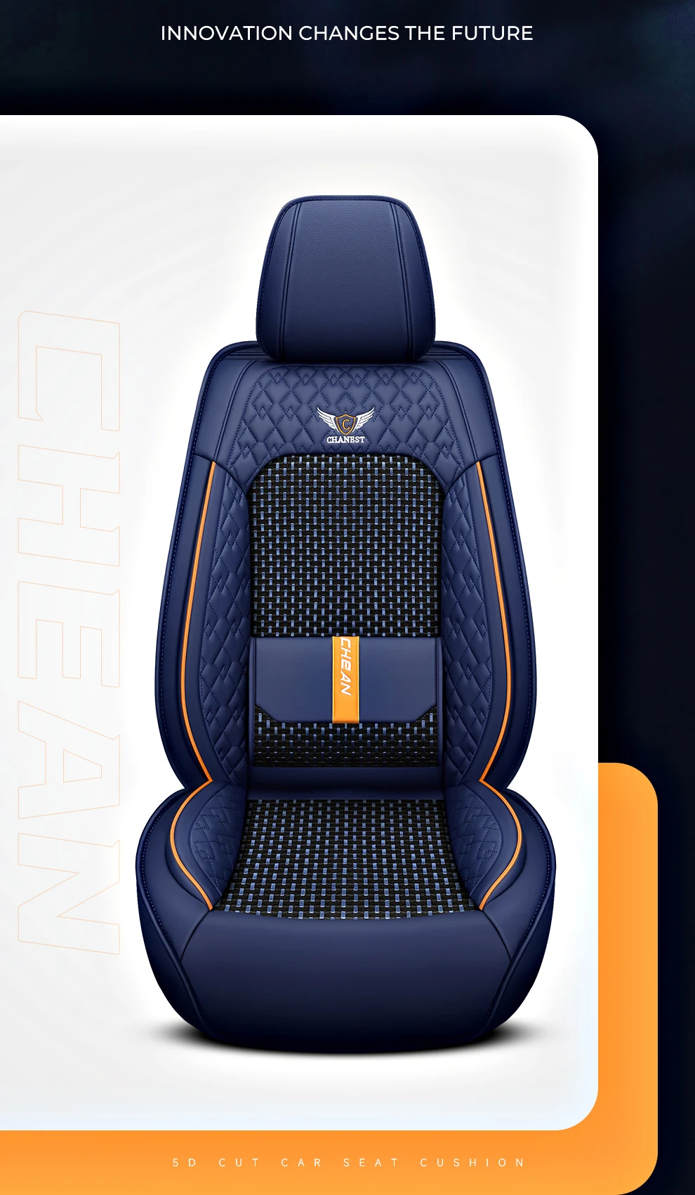 2025 Fashion Universal PU Leather Breathable Car Seat Covers For Nissan Qashqai Tiida Peugeot 2008 Mercedes ML W164 Interior