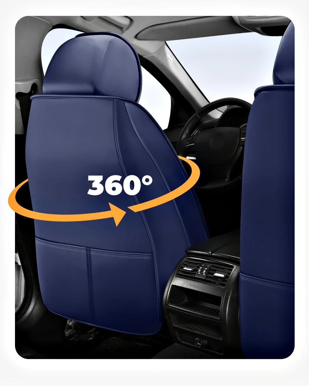 2025 Fashion Universal PU Leather Breathable Car Seat Covers For Nissan Qashqai Tiida Peugeot 2008 Mercedes ML W164 Interior