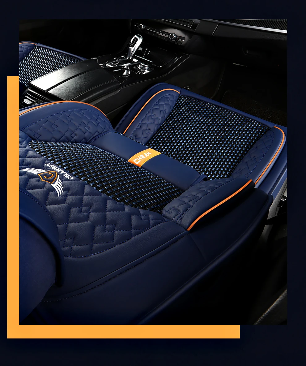2025 Fashion Universal PU Leather Breathable Car Seat Covers For Nissan Qashqai Tiida Peugeot 2008 Mercedes ML W164 Interior