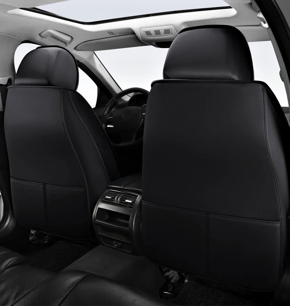 2025 Fashion Universal PU Leather Breathable Car Seat Covers For Nissan Qashqai Tiida Peugeot 2008 Mercedes ML W164 Interior