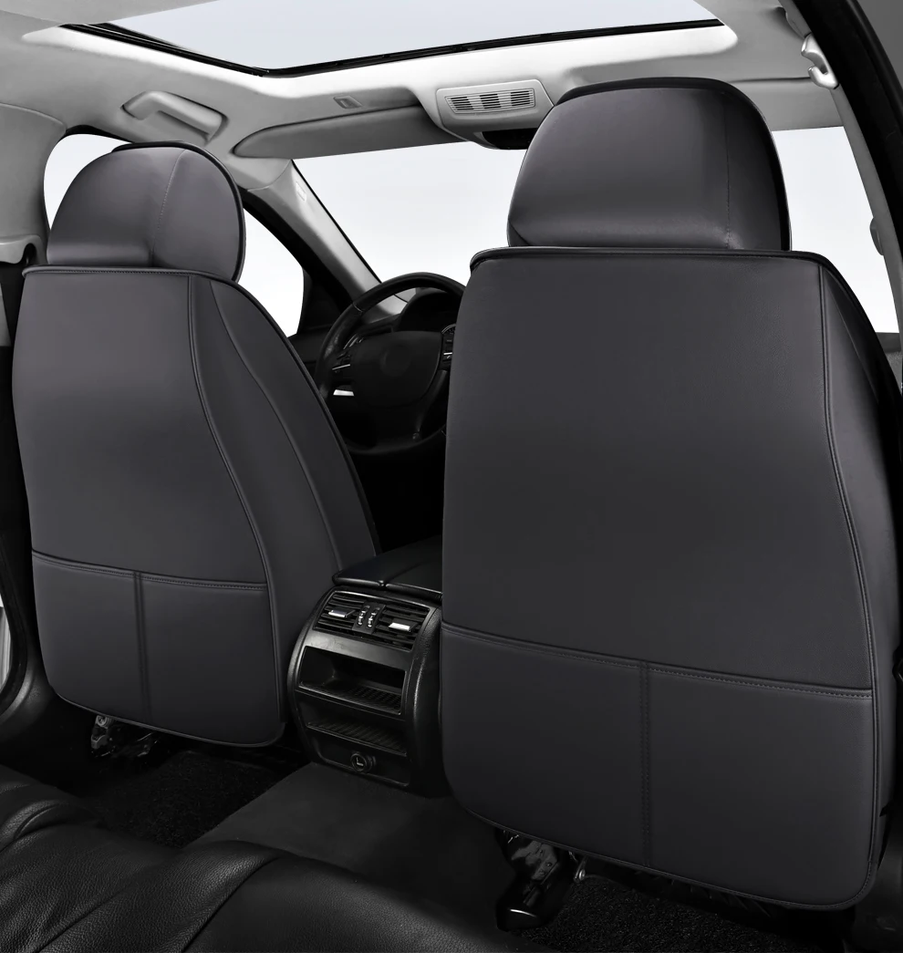 2025 Fashion Universal PU Leather Breathable Car Seat Covers For Nissan Qashqai Tiida Peugeot 2008 Mercedes ML W164 Interior
