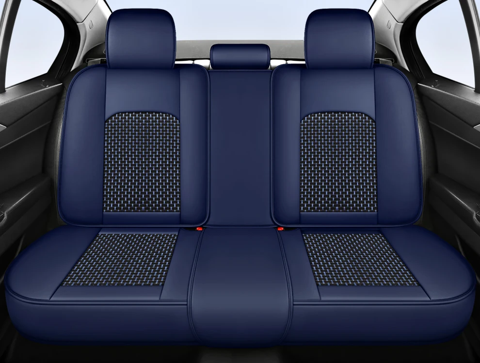 2025 Fashion Universal PU Leather Breathable Car Seat Covers For Nissan Qashqai Tiida Peugeot 2008 Mercedes ML W164 Interior