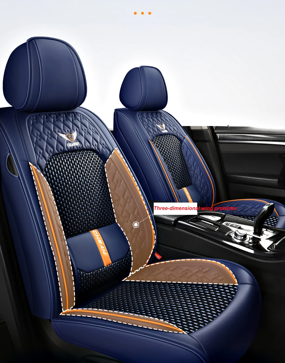 2025 Fashion Universal PU Leather Breathable Car Seat Covers For Nissan Qashqai Tiida Peugeot 2008 Mercedes ML W164 Interior
