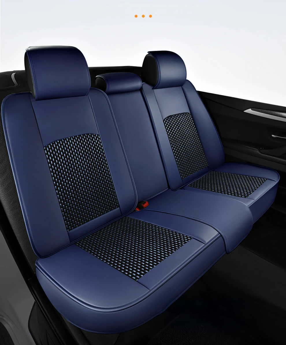 2025 Fashion Universal PU Leather Breathable Car Seat Covers For Nissan Qashqai Tiida Peugeot 2008 Mercedes ML W164 Interior