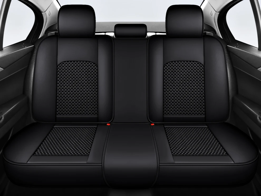 2025 Fashion Universal PU Leather Breathable Car Seat Covers For Nissan Qashqai Tiida Peugeot 2008 Mercedes ML W164 Interior