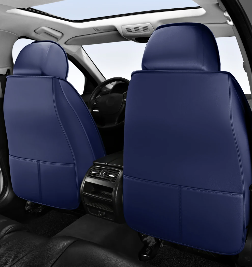 2025 Fashion Universal PU Leather Breathable Car Seat Covers For Nissan Qashqai Tiida Peugeot 2008 Mercedes ML W164 Interior