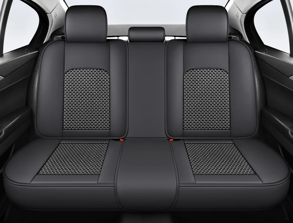 2025 Fashion Universal PU Leather Breathable Car Seat Covers For Nissan Qashqai Tiida Peugeot 2008 Mercedes ML W164 Interior