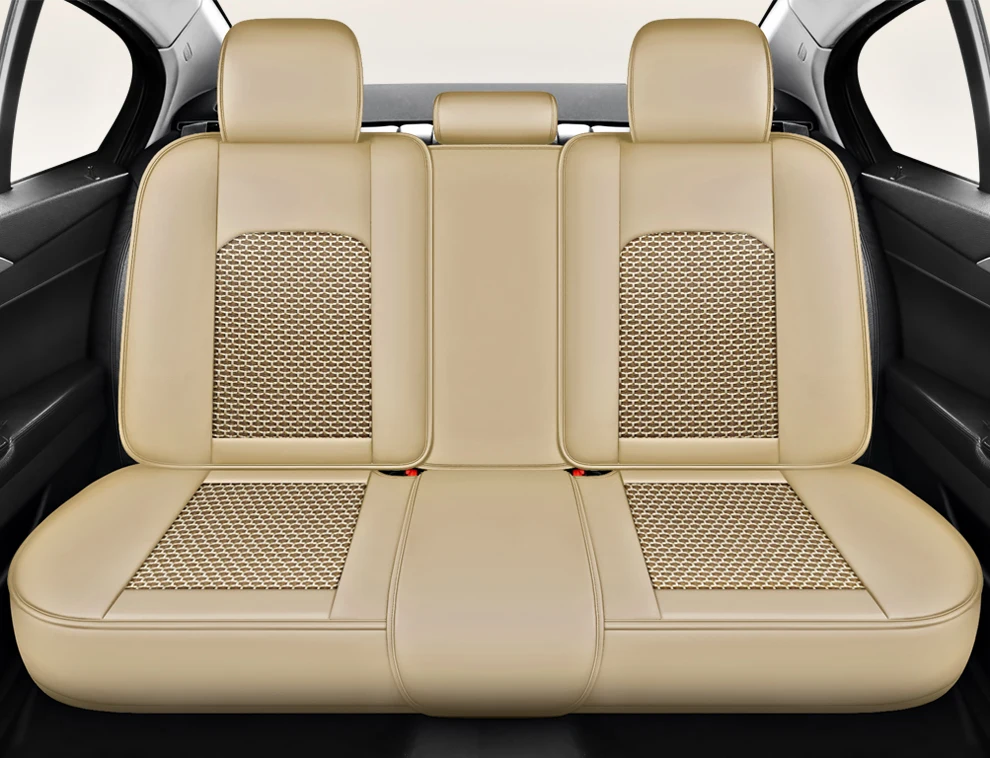 2025 Fashion Universal PU Leather Breathable Car Seat Covers For Nissan Qashqai Tiida Peugeot 2008 Mercedes ML W164 Interior