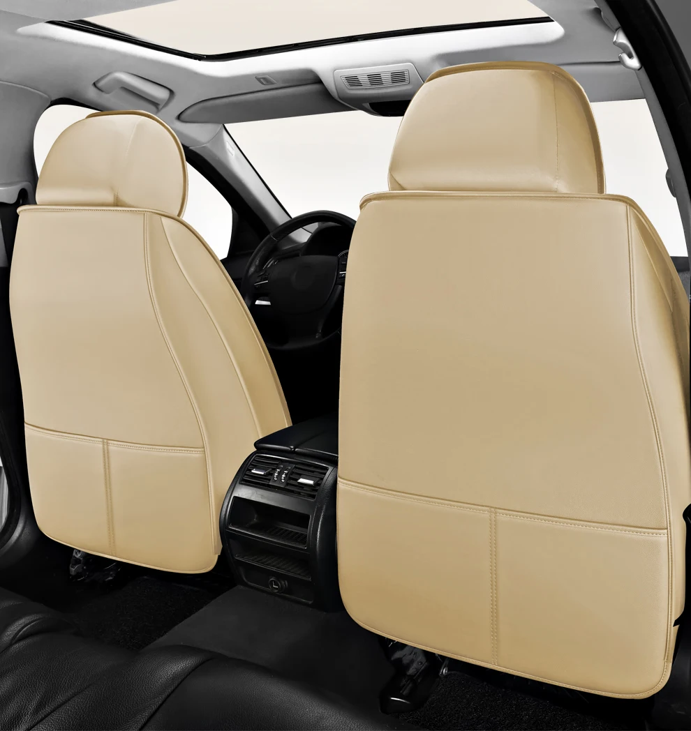 2025 Fashion Universal PU Leather Breathable Car Seat Covers For Nissan Qashqai Tiida Peugeot 2008 Mercedes ML W164 Interior