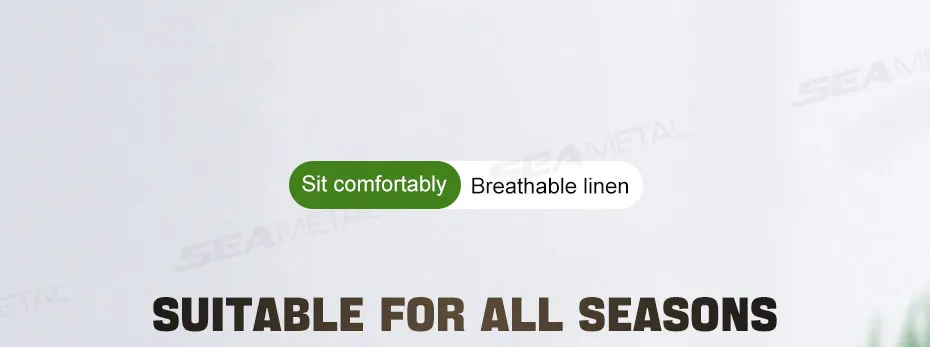 SEAMETAL Flax Car Seat Cover Front Rear Linen Fabric Cushion Breathable Auto Seat Mat Protector Universal For Most Truck SUV Van