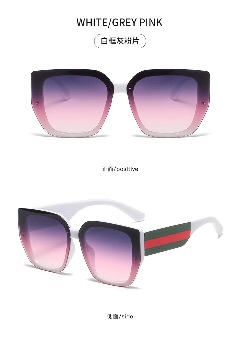 Large Frame Women Sunglasses Plastic Polygonal Brand Style Square Feature Vintage Retro Sun Glasses Men Oversized Eyewear UV400