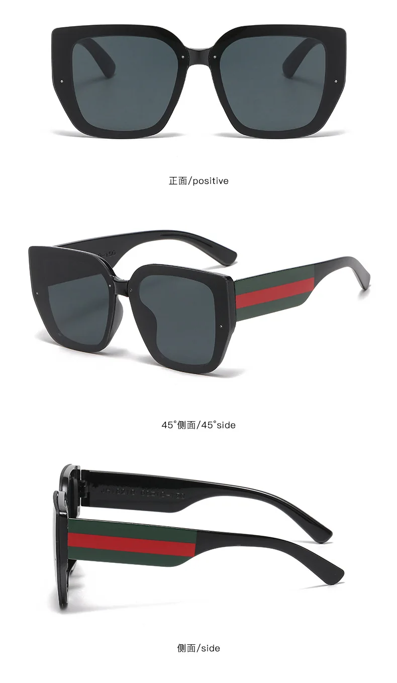 Large Frame Women Sunglasses Plastic Polygonal Brand Style Square Feature Vintage Retro Sun Glasses Men Oversized Eyewear UV400