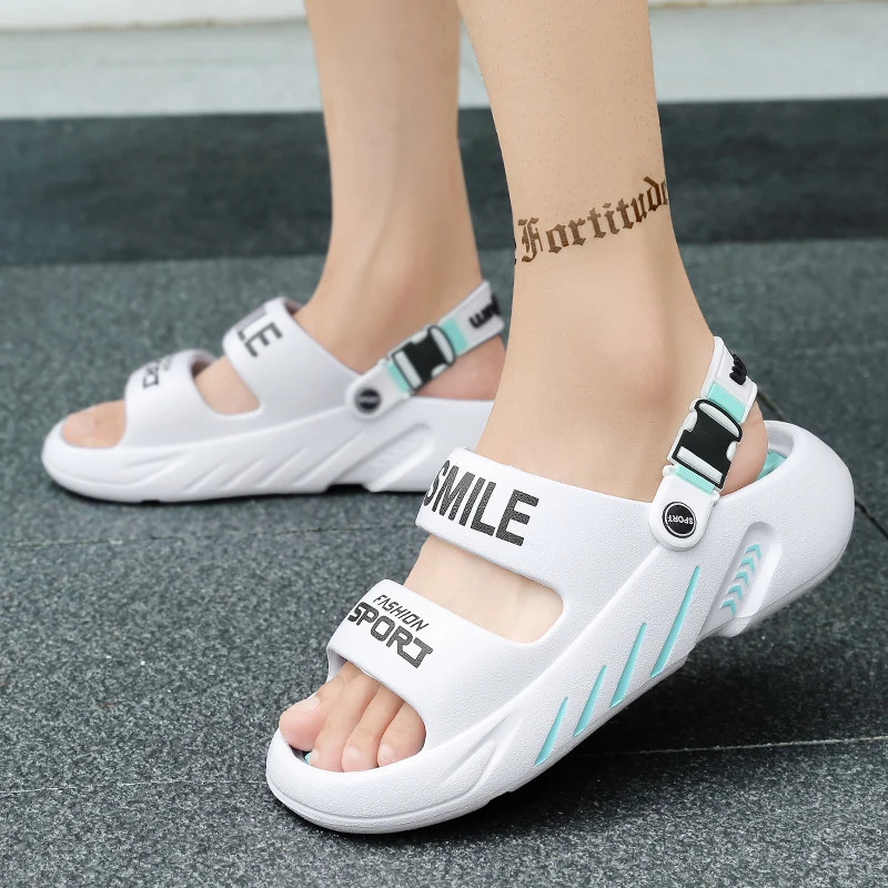 NEW Men's Massage Slippers Outdoor Sandals Beach Comfortable Soft Clogs Slides Casual Shoes Men Indoor Outdoor Sandals Big Size
