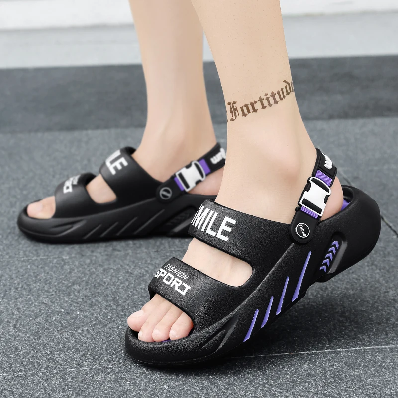 NEW Men's Massage Slippers Outdoor Sandals Beach Comfortable Soft Clogs Slides Casual Shoes Men Indoor Outdoor Sandals Big Size