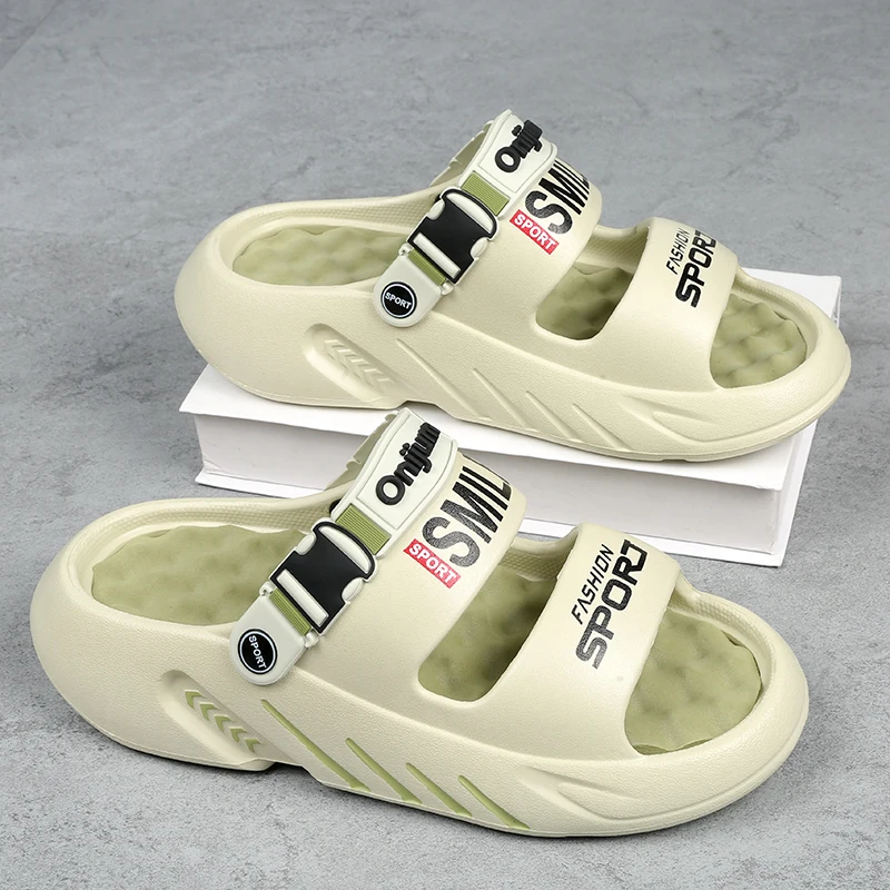 NEW Men's Massage Slippers Outdoor Sandals Beach Comfortable Soft Clogs Slides Casual Shoes Men Indoor Outdoor Sandals Big Size