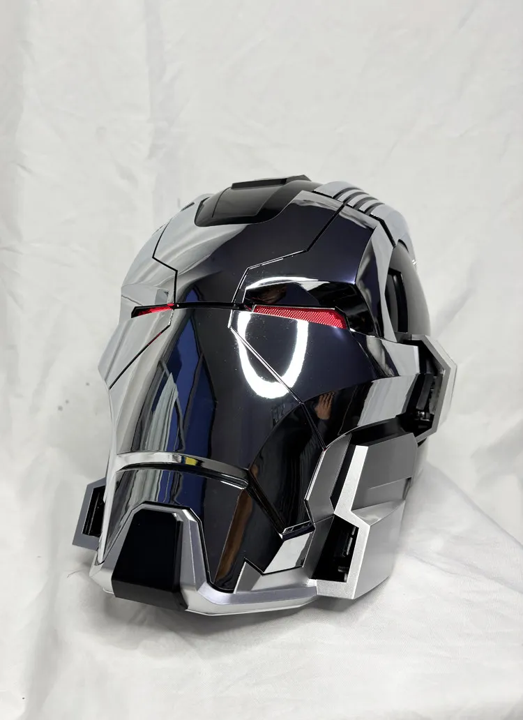 Iron Man Mk17 1:1 Full Face Helmet Jarvis Collectible Cosplay Voice Control Electric Wearable Mask Prop Mecha Model Toy Gifts