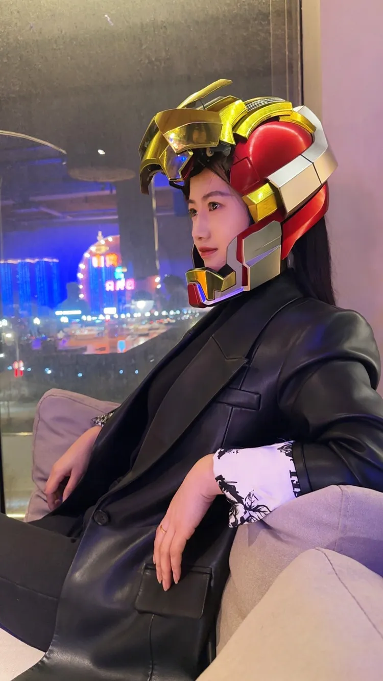 Iron Man Mk17 1:1 Full Face Helmet Jarvis Collectible Cosplay Voice Control Electric Wearable Mask Prop Mecha Model Toy Gifts