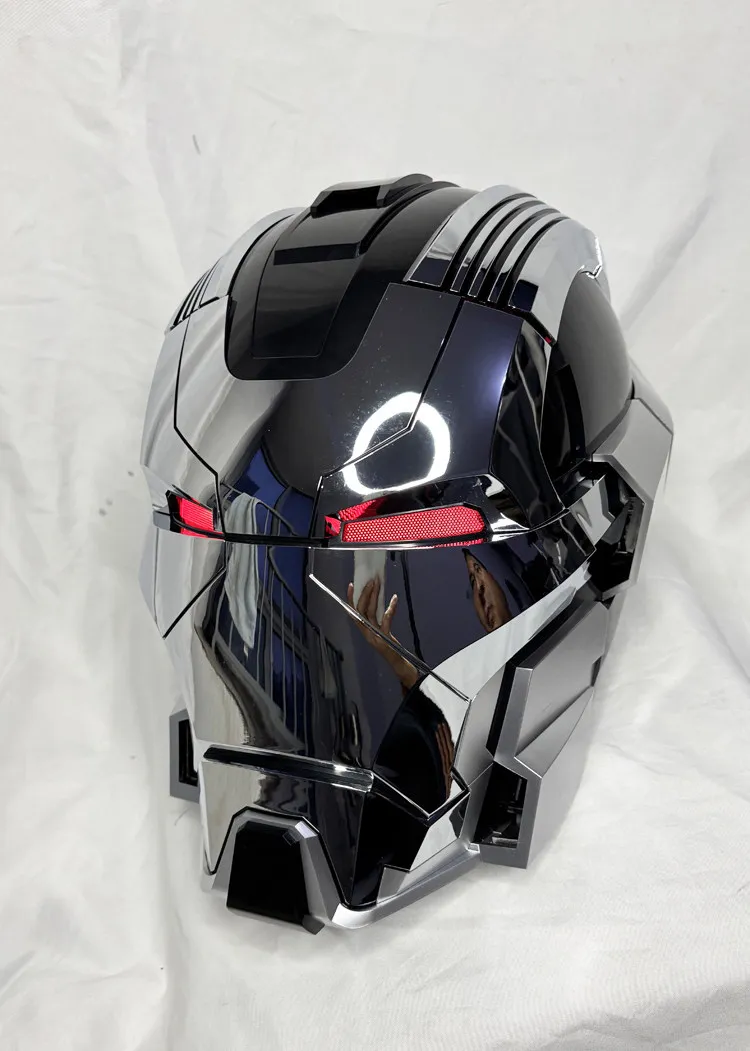 Iron Man Mk17 1:1 Full Face Helmet Jarvis Collectible Cosplay Voice Control Electric Wearable Mask Prop Mecha Model Toy Gifts