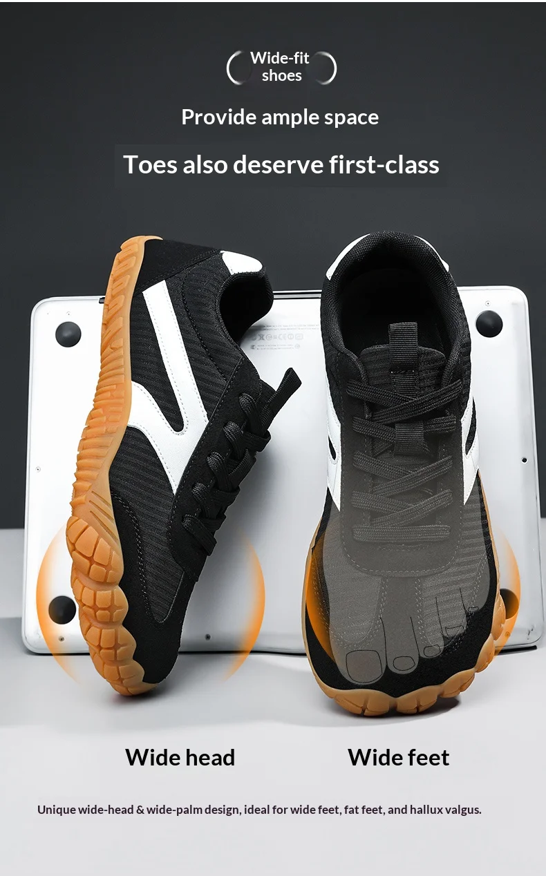 36-49 Big Size Barefoot Shoes Women Casual Sneakers Wide Toe Box Shoes Zero Drop Barefoot Shoe Men,Minimalist Trail Running