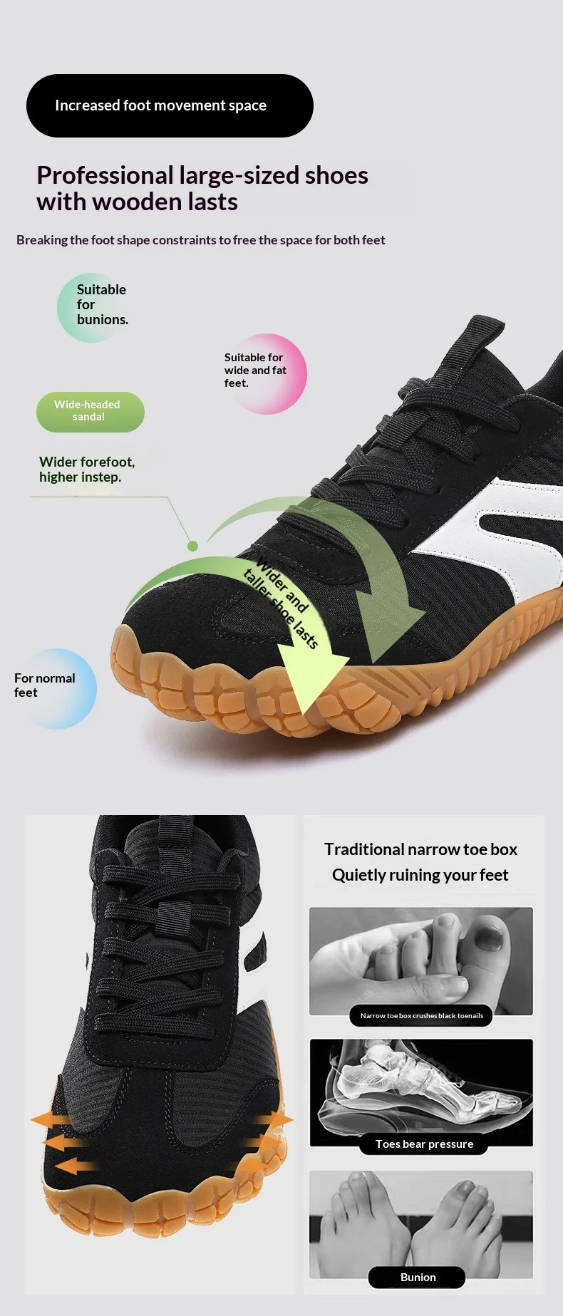 36-49 Big Size Barefoot Shoes Women Casual Sneakers Wide Toe Box Shoes Zero Drop Barefoot Shoe Men,Minimalist Trail Running