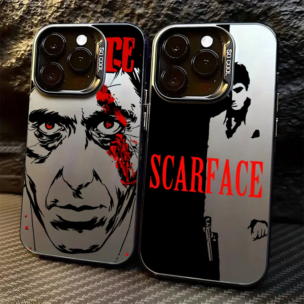 Fashion Hot S-Scarface Phone Case For iPhone 17 16e 16 15 14 13 12 11 Pro Max X XR XSMAX 8 7 Air Plus Anti Fall Matte Cover