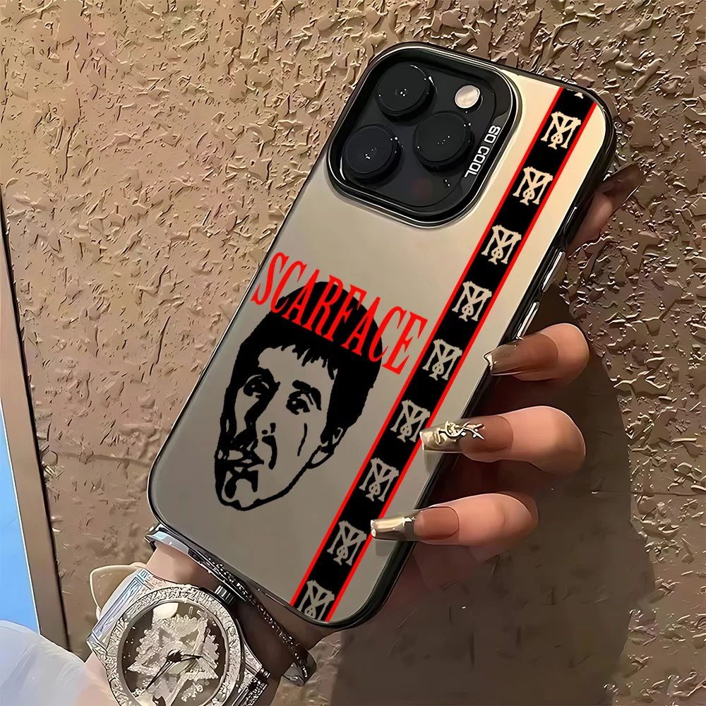 Fashion Hot S-Scarface Phone Case For iPhone 17 16e 16 15 14 13 12 11 Pro Max X XR XSMAX 8 7 Air Plus Anti Fall Matte Cover