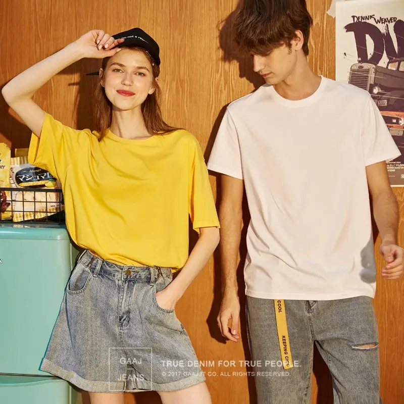 100 Cotton T Shirt Men,Basic T-shirt Fashion Streetwear,Summer Tees Tops,Plus Size Plain T-shirts,Men & Women Oversized Clothing