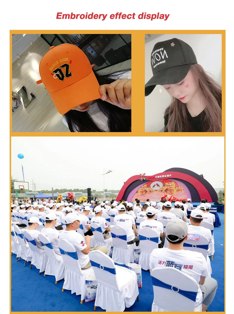 Custom Baseball Cap Fashion DIY Letter Embroidery Hats for Women and Men Cotton Design LOGO Wholesale Unisex Caps