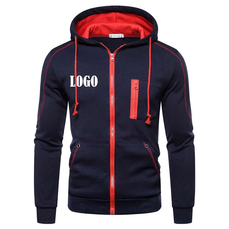 Customized Newest  Hoodies Men Women Warm Sports Coat Hooded Sweatshirt Zipper Jacket S-3XL