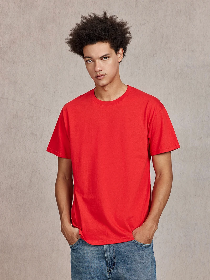 100% Cotton T shirt Men,Short Sleeve Tee ,Brand Solid Shirts Tops,Casual Plain Tshirt Women,Quality Unisex Clothing,7oz 200gsm