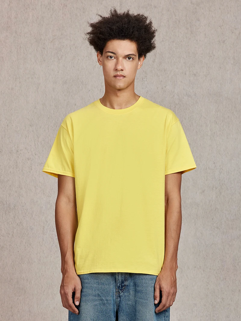 100% Cotton T shirt Men,Short Sleeve Tee ,Brand Solid Shirts Tops,Casual Plain Tshirt Women,Quality Unisex Clothing,7oz 200gsm