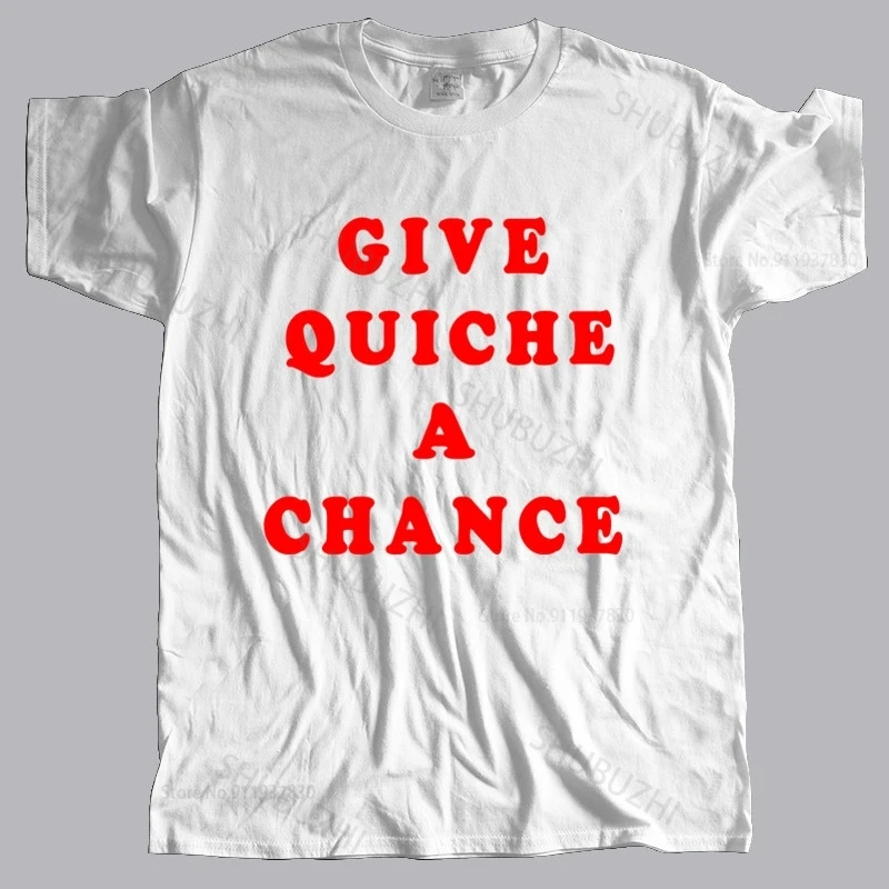 new arrived men t-shirt summer Give Quiche A Chance T-Shirt Red Dwarf Lister Rimmer Cat male cotton tee-shirt bigger size