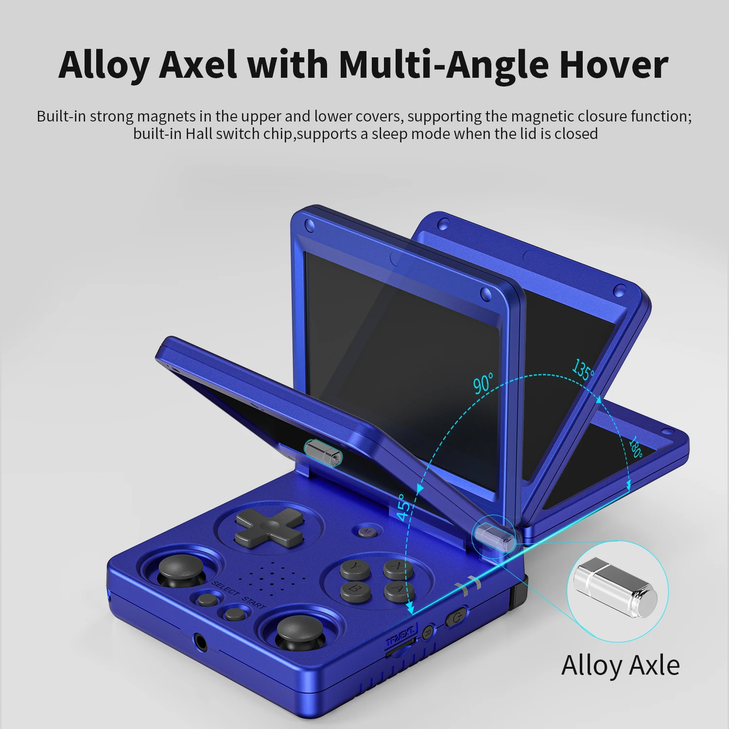 Anbernic RG34XXSP Flip Retro Handheld Game Console 3.4'' IPS 720*480 Screen Linux 64-bit 3300mAh Portable Games Player Supports Wifi Bluetooth HDMI Connection to TV Streaming RG 34XXSP