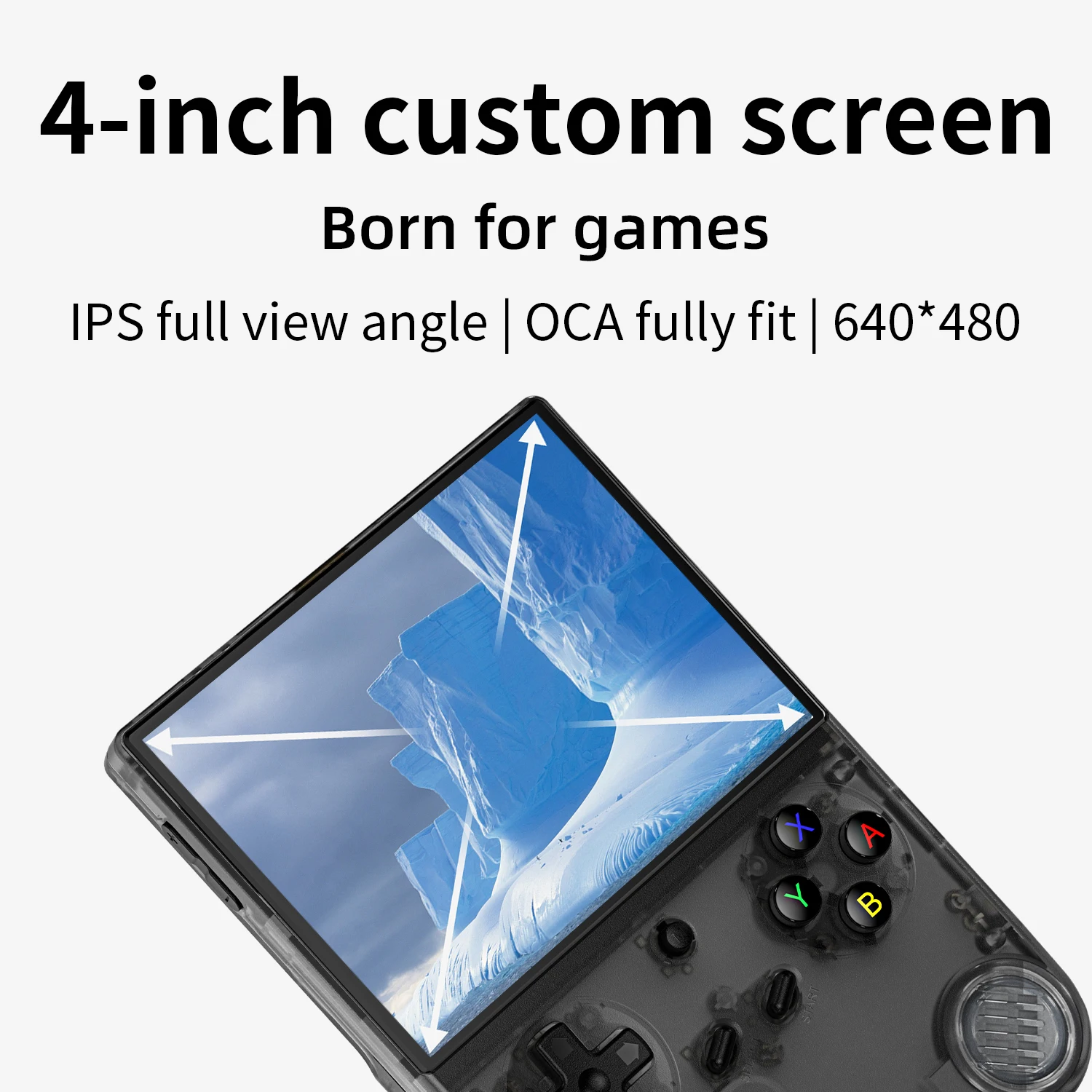 Anbernic RG 40XXV Retro Handheld Game Consoles 4.0" IPS Screen Linux 64-bit 3200mAh RGB Joystick RG40XXV Portable Gaming Console Supports Streaming WiFi Bluetooth HDMI TV Output