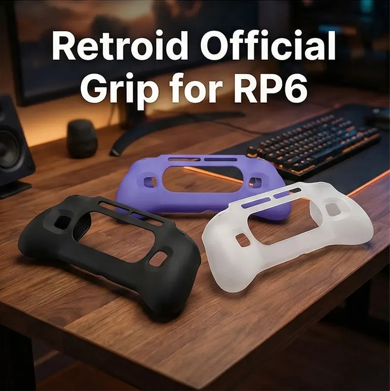 For Retroid Pocket 6 RP6 TPU Frosted Soft Grip Game Console Protective Cover Wear-Resistant Waterproof Anti-Drop Customer Grip