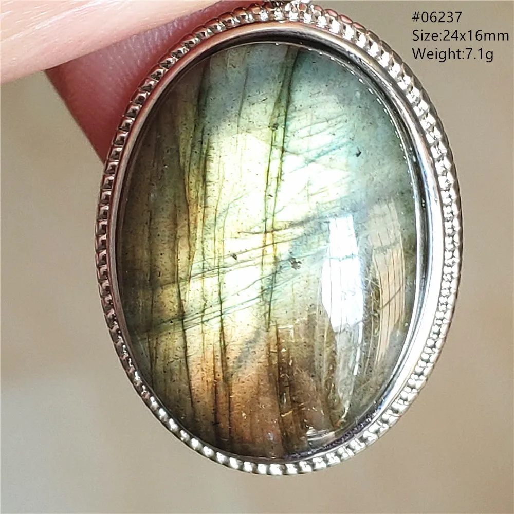 Natural Blue Light Labradorite Pendant Jewelry Water Drop Crystal Flash Labradorite Bead Necklace Women Men AAAAAA
