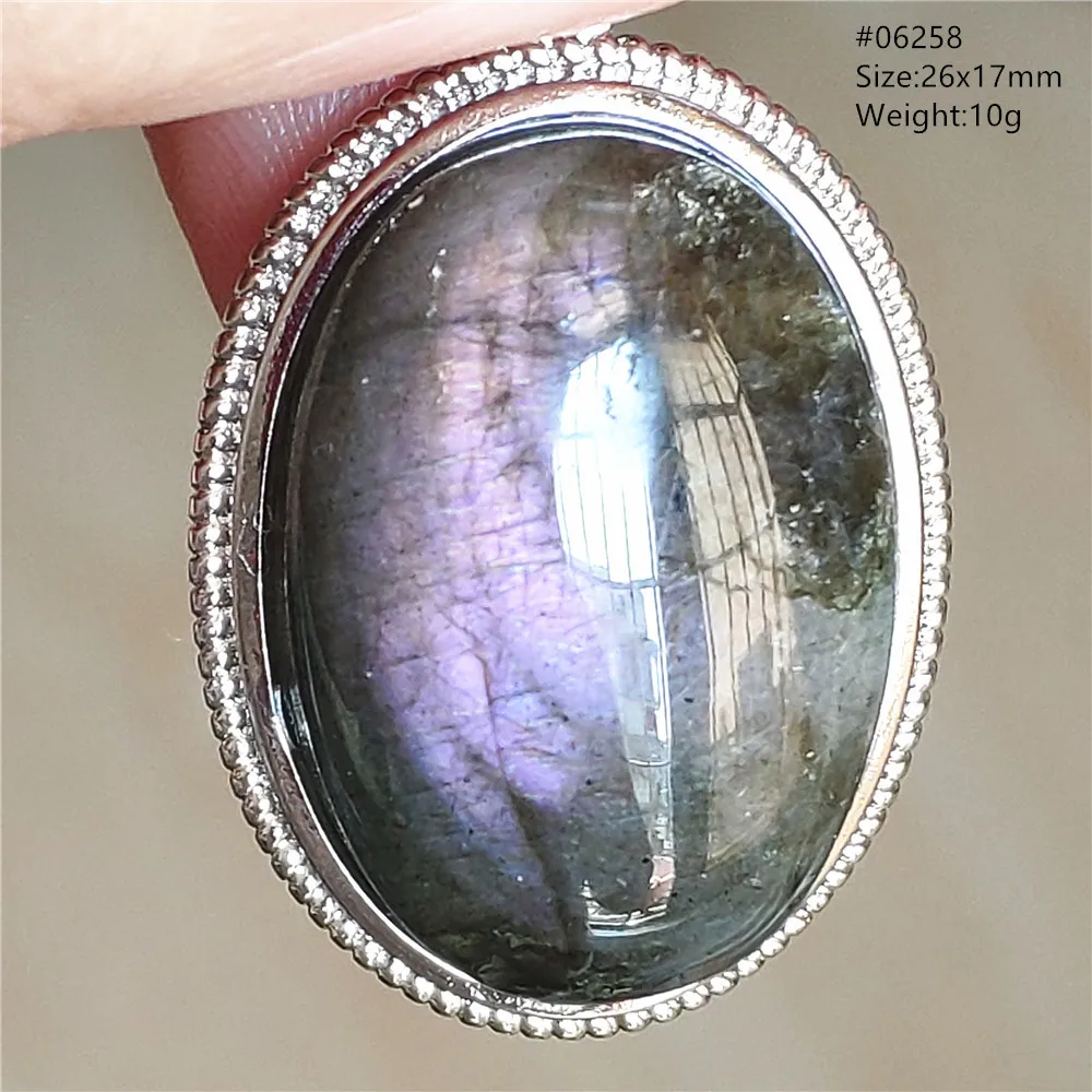 Natural Blue Light Labradorite Pendant Jewelry Water Drop Crystal Flash Labradorite Bead Necklace Women Men AAAAAA